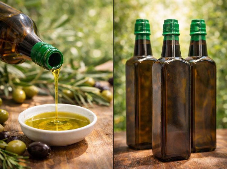 تصویر جانبی روغن زیتون بی بو یک لیتری | با کیفیت عالی، ارگانیک - ایزدپورشاپ